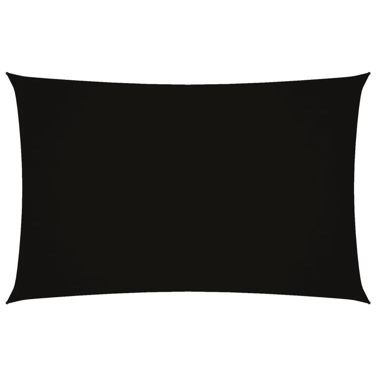 Furnicato Sonnensegel Oxford-gewebe Rechteckig 2x5 M Schwarz