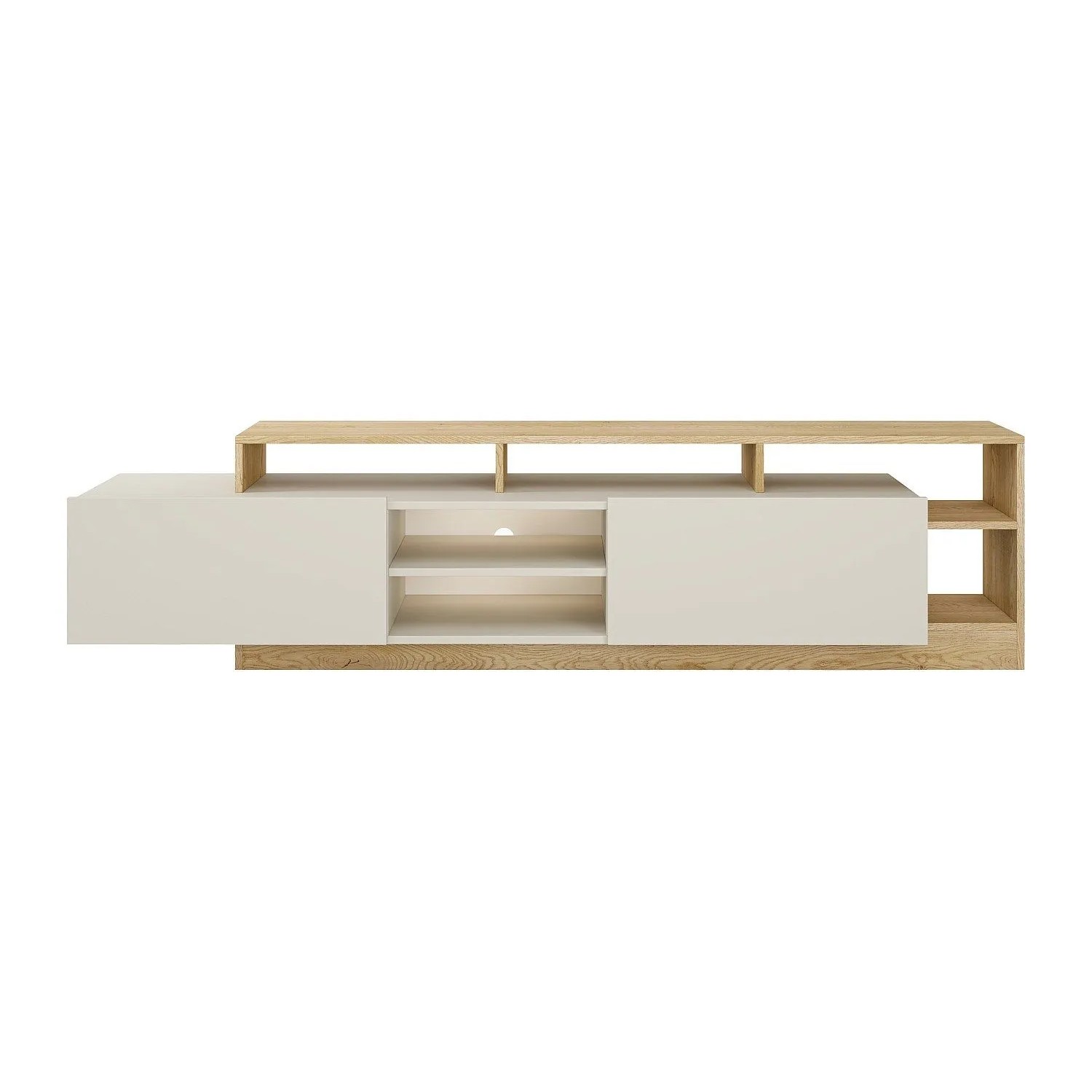 Vente-unique Tv-Board Idesia Beige  Naturfarben Hell 192.4 cm