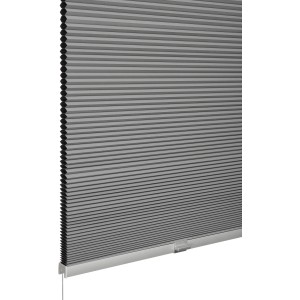 Graues Schöner Wohnen Thermo-Wabenplissee Sina, 60x130 cm, für Fenster, mit Wabenstruktur.