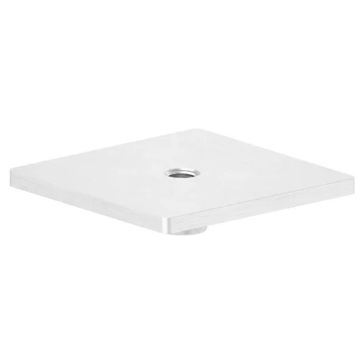 FeNau Schweißplatte Edelstahl V4A 60x60mm Mit M8 Innengewinde Für 60x60mm Rohr