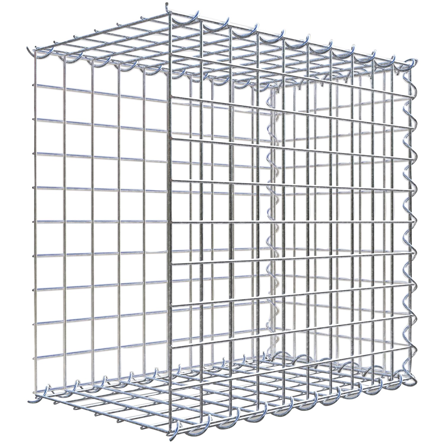 Gabiona Gabione-Anbaukorb Typ 2 50 x 50 x 30 cm Maschenw 5 x 5 cm