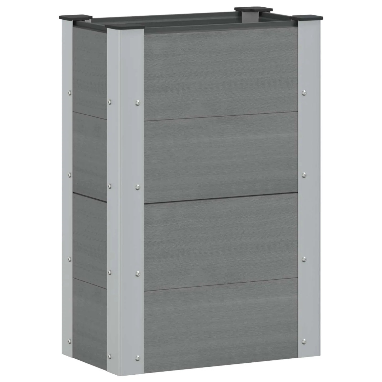 vidaXL Hochbeet Grau 50 x 30 x 72 cm 42039017