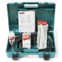 Makita Kombihammer SDS-Plus 800 W im Koffer mit Zubehör wie Bohrer und Meißel.