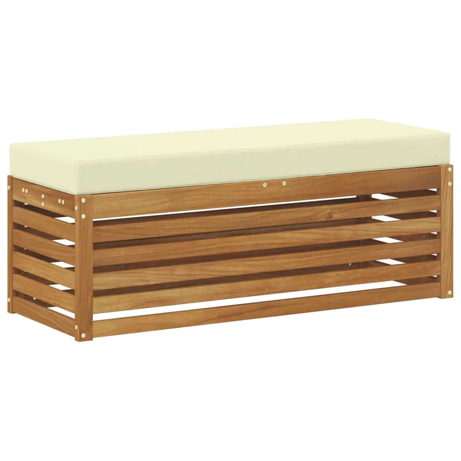 vidaXL Outdoor Hocker Bank Massivholz Akazie Natur 900688