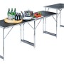 LUX Multifunktionstisch MZT-100/60-3 Profi, 3-teilig, als Tapeziertisch oder Partytisch nutzbar.