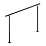 Schwarzes AICA Edelstahlgeländer 150 cm für Treppen, Innen- & Außenbereich. Hoher Rostschutz.