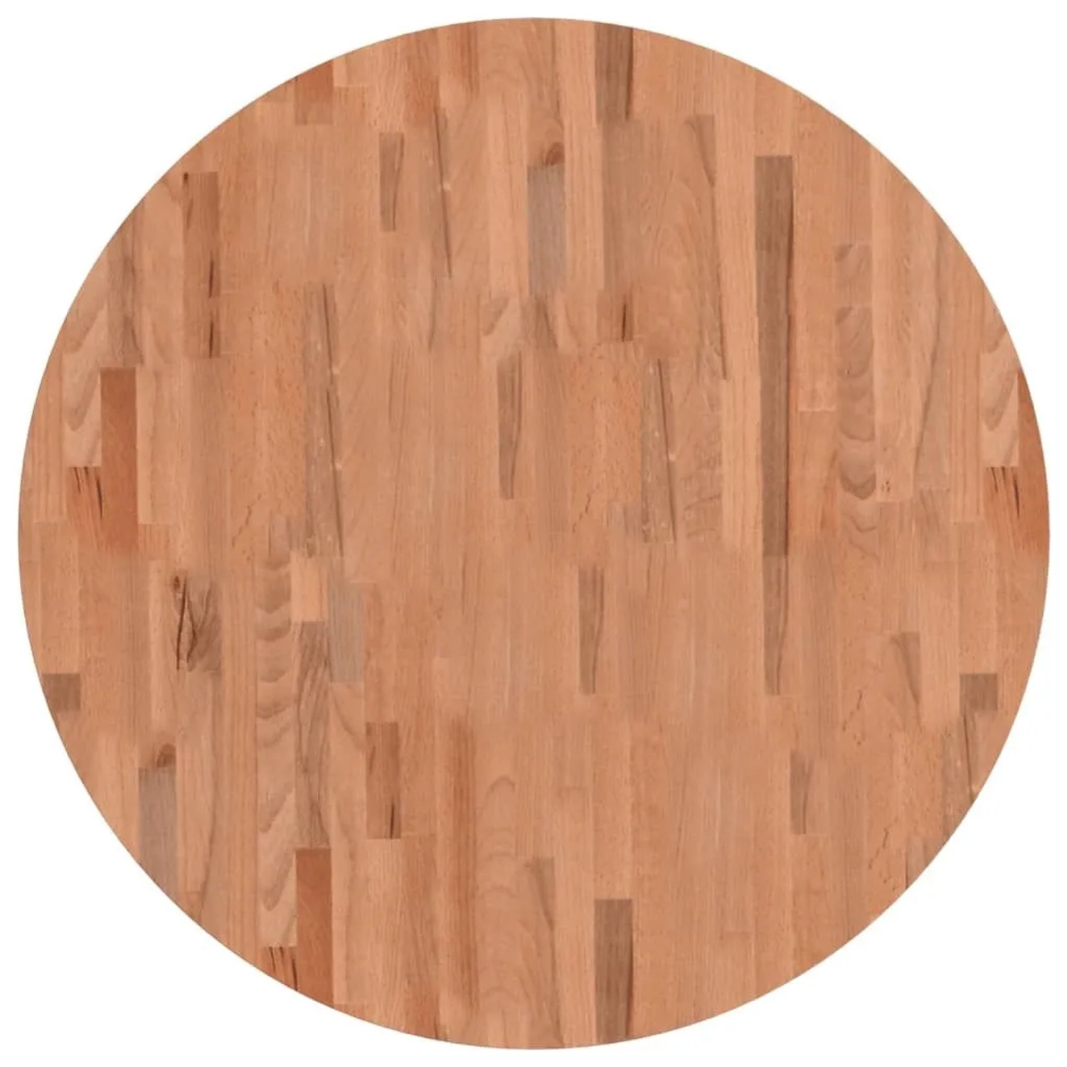 vidaXL Tischplatte Ø90x2,5 cm Rund Massivholz Buche 355940