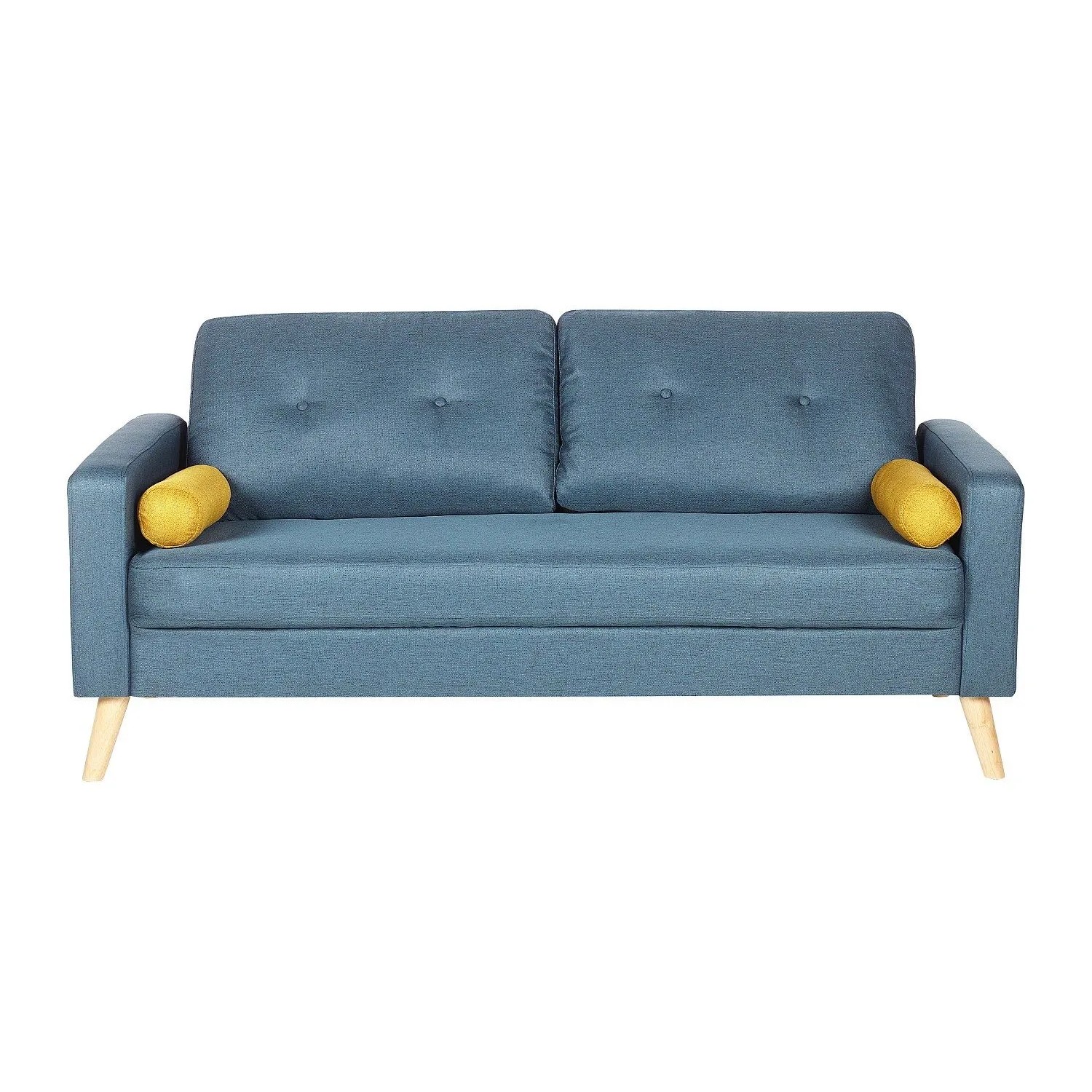 Vente-unique Sofa Ohne Schlafmöglichkeit Tatum Blau 182 cm