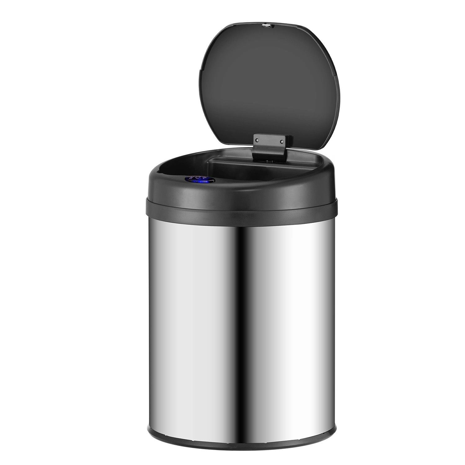 Juskys Mülleimer Rund mit Sensor 30 L Silber günstig online kaufen