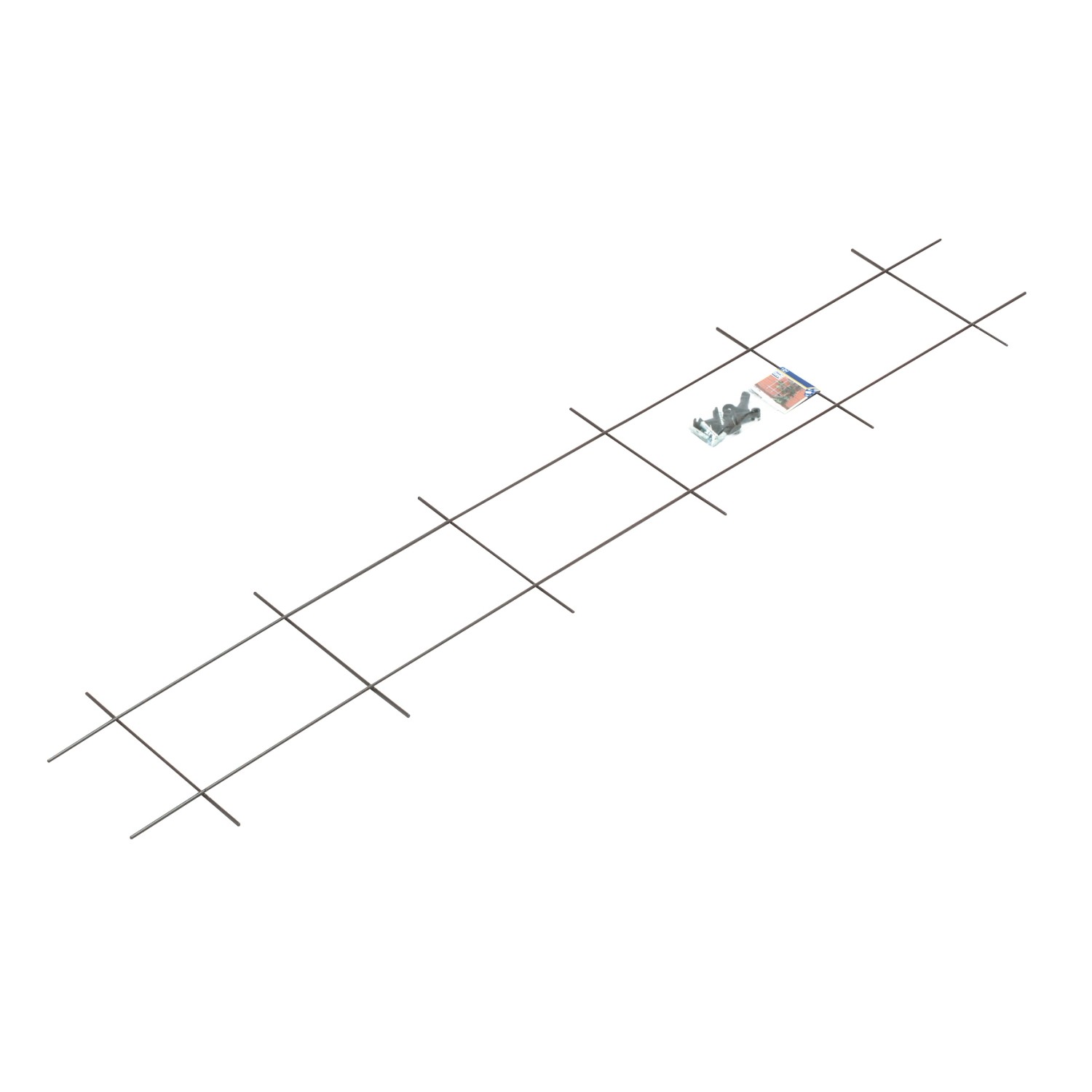 Metallspalier 150 cm x 30 cm Braun