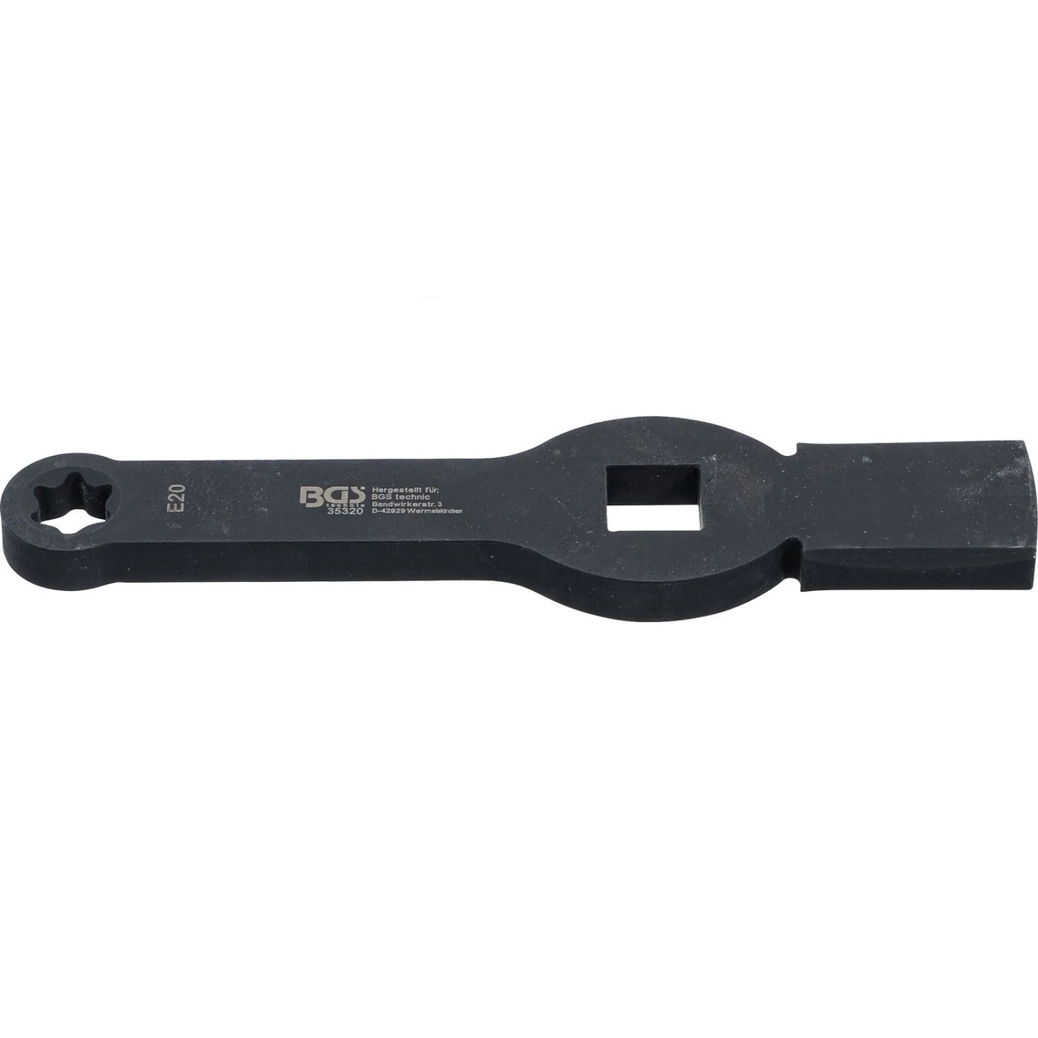 BGS Schlag Ringschlüssel E Profil  Für Torx  Mit 2 Schlagflächen SW E20 35320