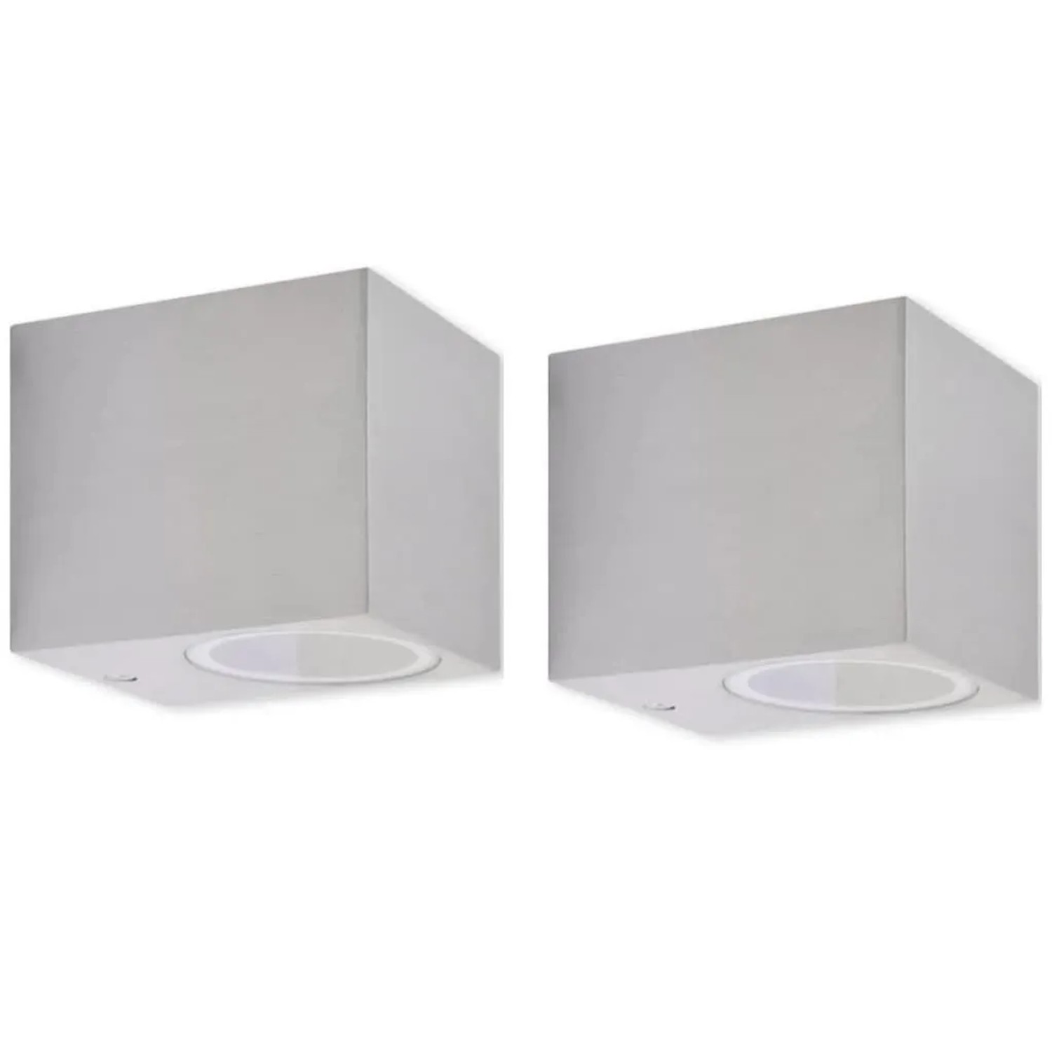 vidaXL Würfel Außenwandlampe 2 Stk 42224