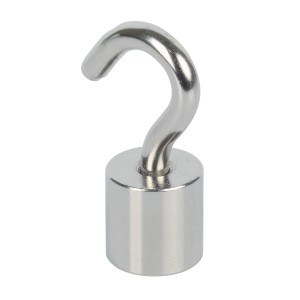 Fix-o-moll Magnethaken, 2er-Set, 38mm, silberfarben. Haushaltshelfer zum Aufhängen.