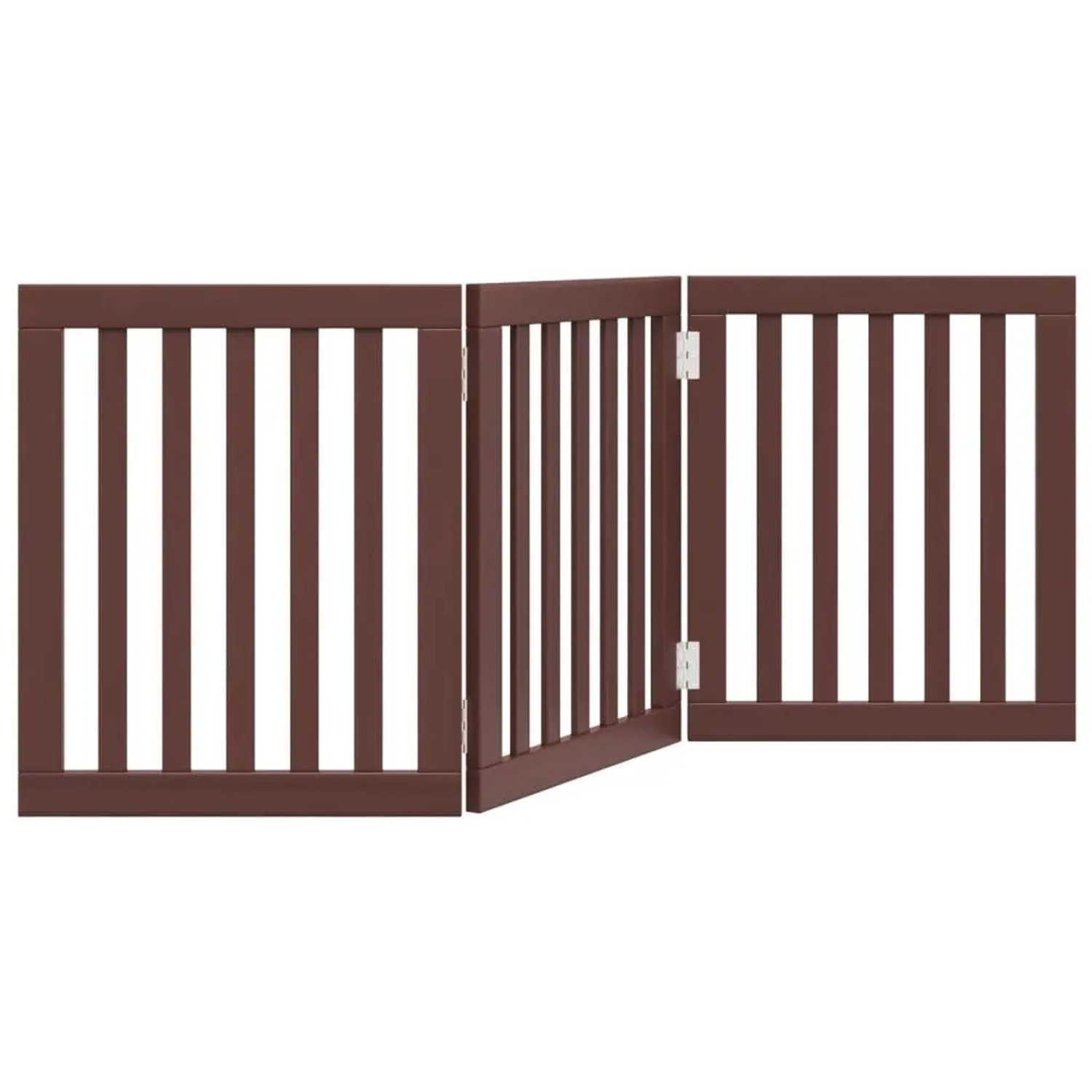 vidaXL 3 Tlg Hundetor Faltbar Braun 150 cm Pappelholz 352260