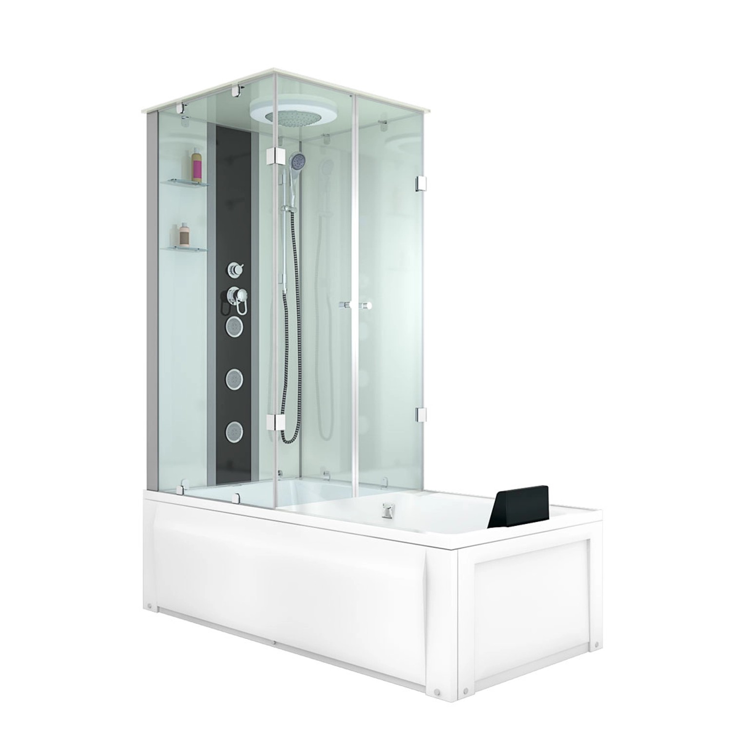 AcquaVapore Whirlpool Dusche Kombination K05-R00-WP-EC Duschtempel 90x180