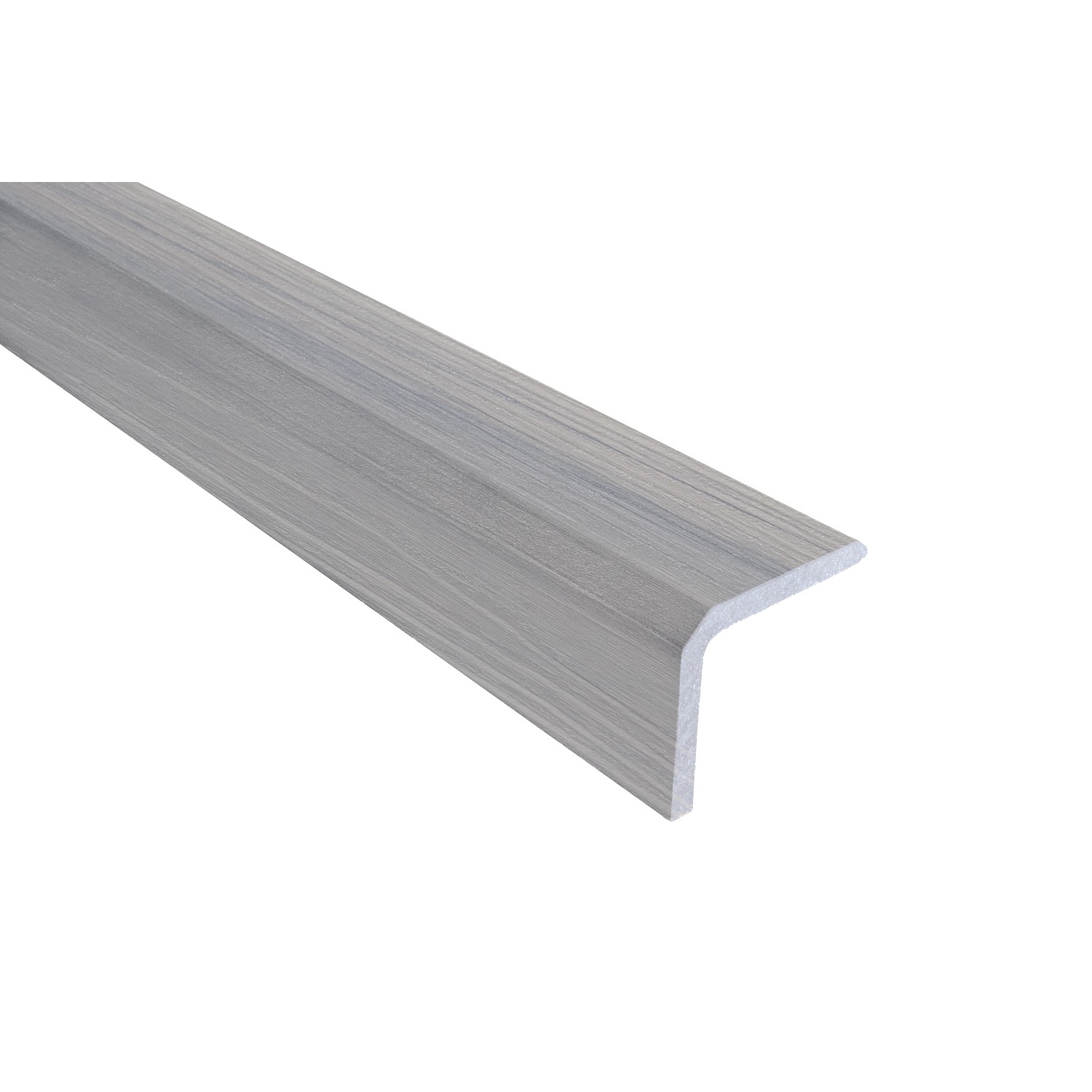 GartenLand WPC Abschlussprofil Advance Winkel 40 x 49 x 3600 mm Pebble-Grey Bicolor Co-Extrudiert