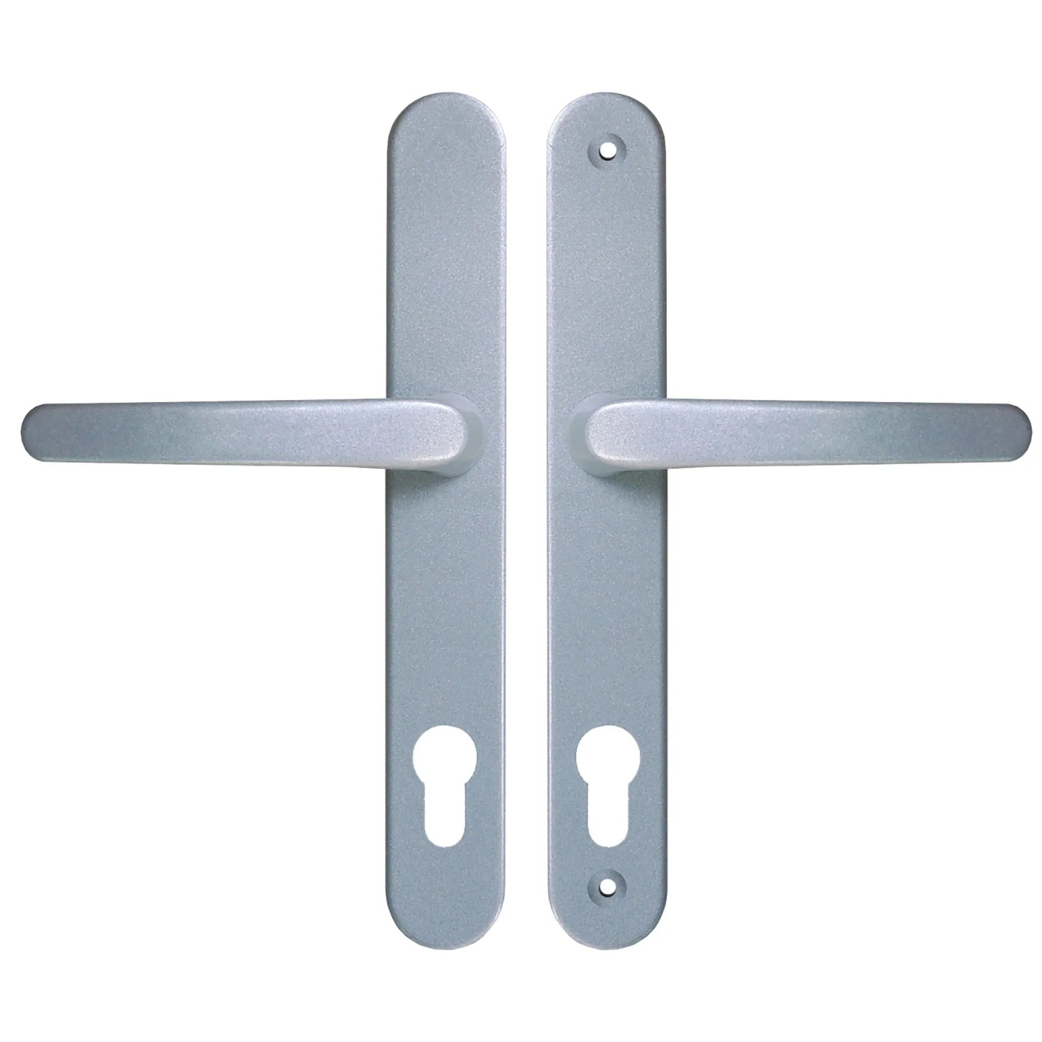 Roro Drücker-Garnitur 92 mm Silber