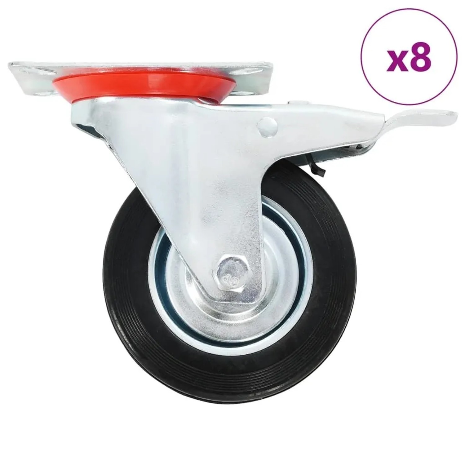 vidaXL 8 Stk Lenkrollen 100 mm 277961