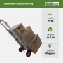 TRUTZHOLM Aluminium Sackkarre, klappbar, mit Kartons beladen. Traglast 90kg.
