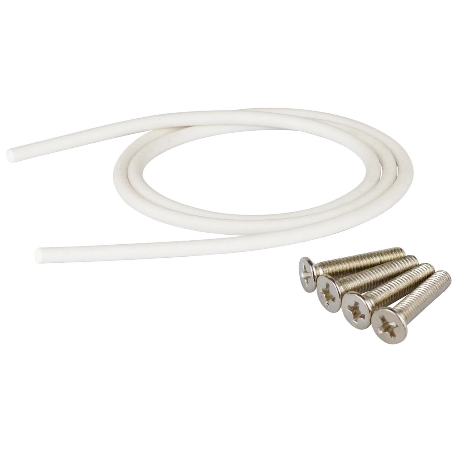 Zubehör für Blanko Modulgehäuse: Dichtungsgummi und Schrauben.