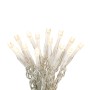 LED-Lichterkette mit 240 warmweißen LEDs und transparentem Kabel für Innen- und Außenbereich.