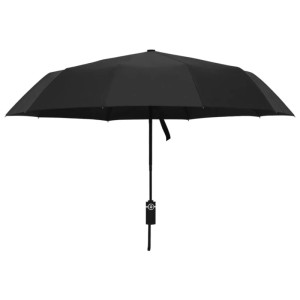 vidaXL Faltbarer Regenschirm Automatisch Schwarz 104 cm 149145