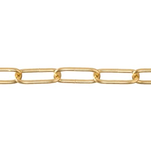 Conacord Ringkette aus Stahl, Ø 4 mm, messingfarben, als Meterware.