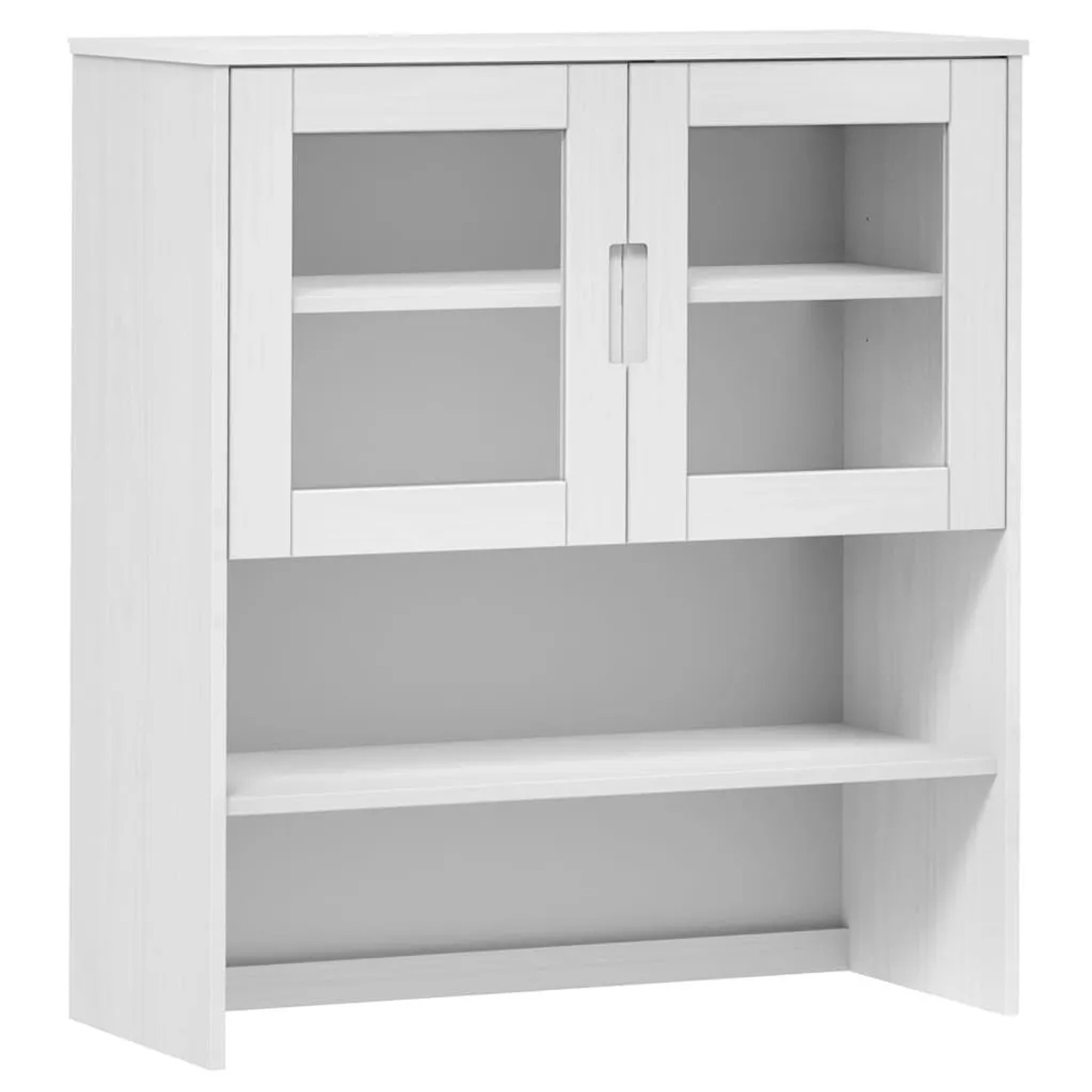 vidaXL Highboard-Oberteil MOLDE Weiß 90x35x100 cm Massivholz Kiefer 350550