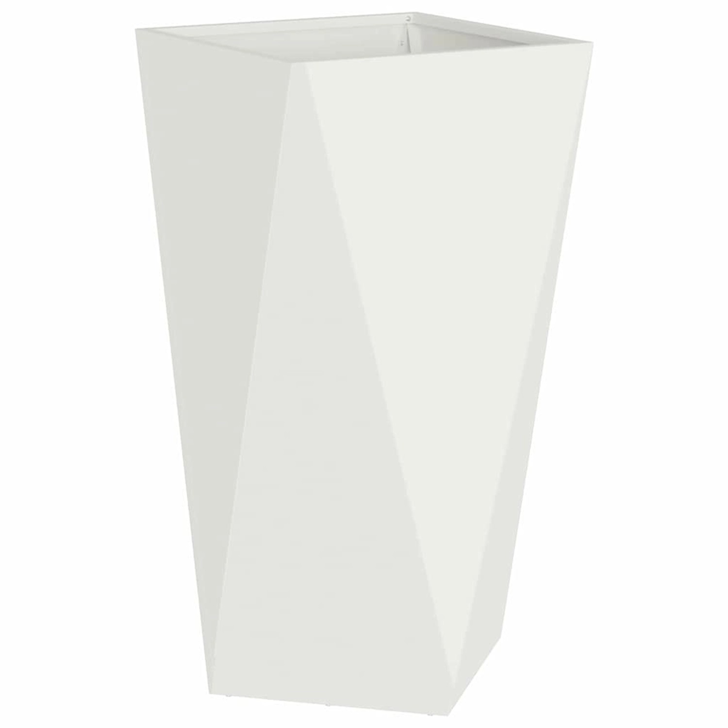 vidaXL Pflanzkübel Weiß 40 x 40 x 75 cm Stahl 883782 günstig online kaufen