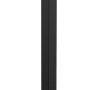 Schwarzer Anschlagpfosten (Ø 6 cm, 150 cm) zum Einbetonieren für Einzeltore.