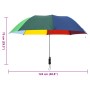vidaXL Faltbarer Regenschirm Automatisch Mehrfarbig 124 cm 149143_8