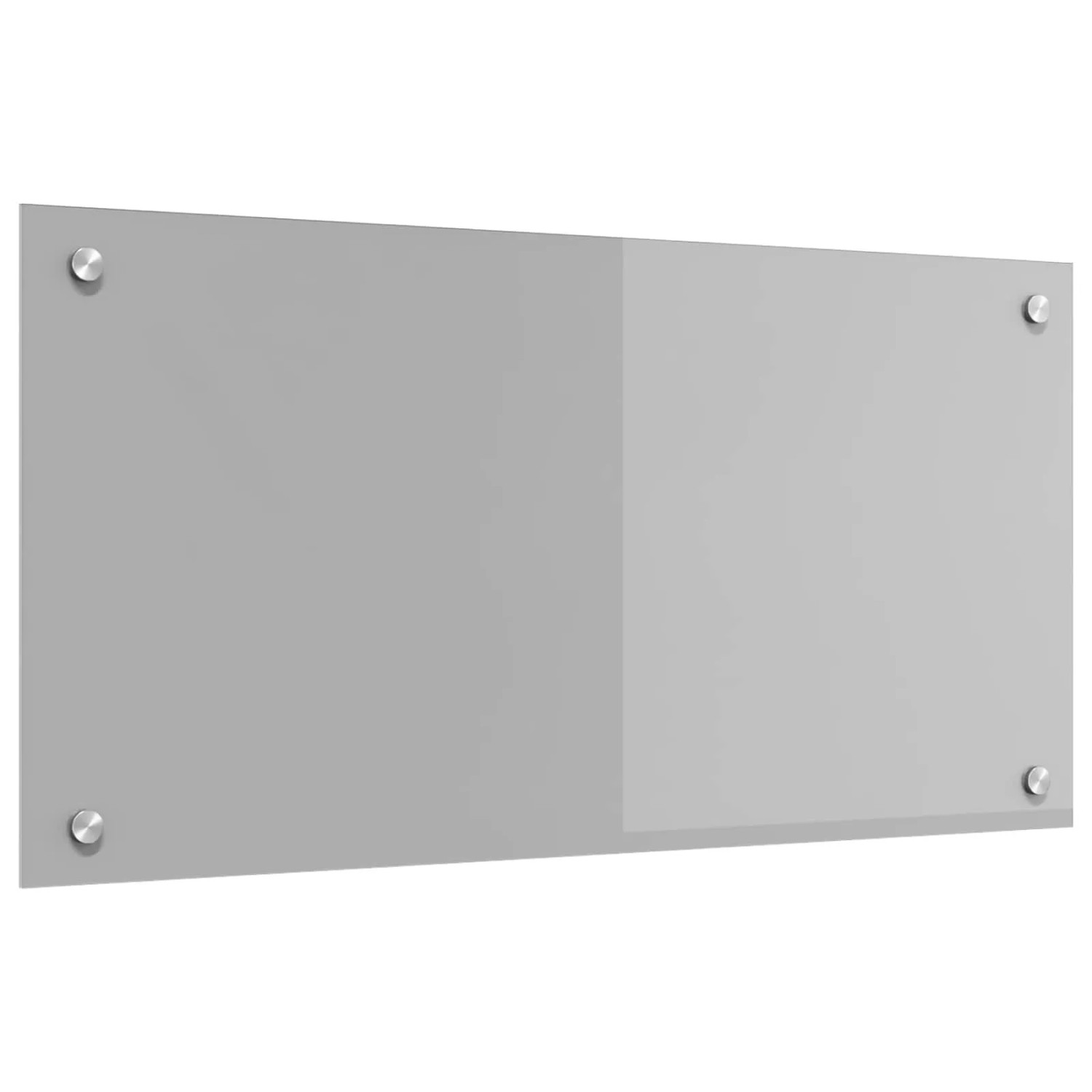 vidaXL Küchenrückwand Hellgrau 80 x 40 cm Gehärtetes Glas 42001229