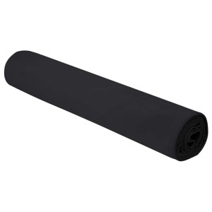 Gerolltes, schwarzes vidaXL Sporthandtuch, 2er-Set, 200x100 cm. Ideal für Sport und Fitness.
