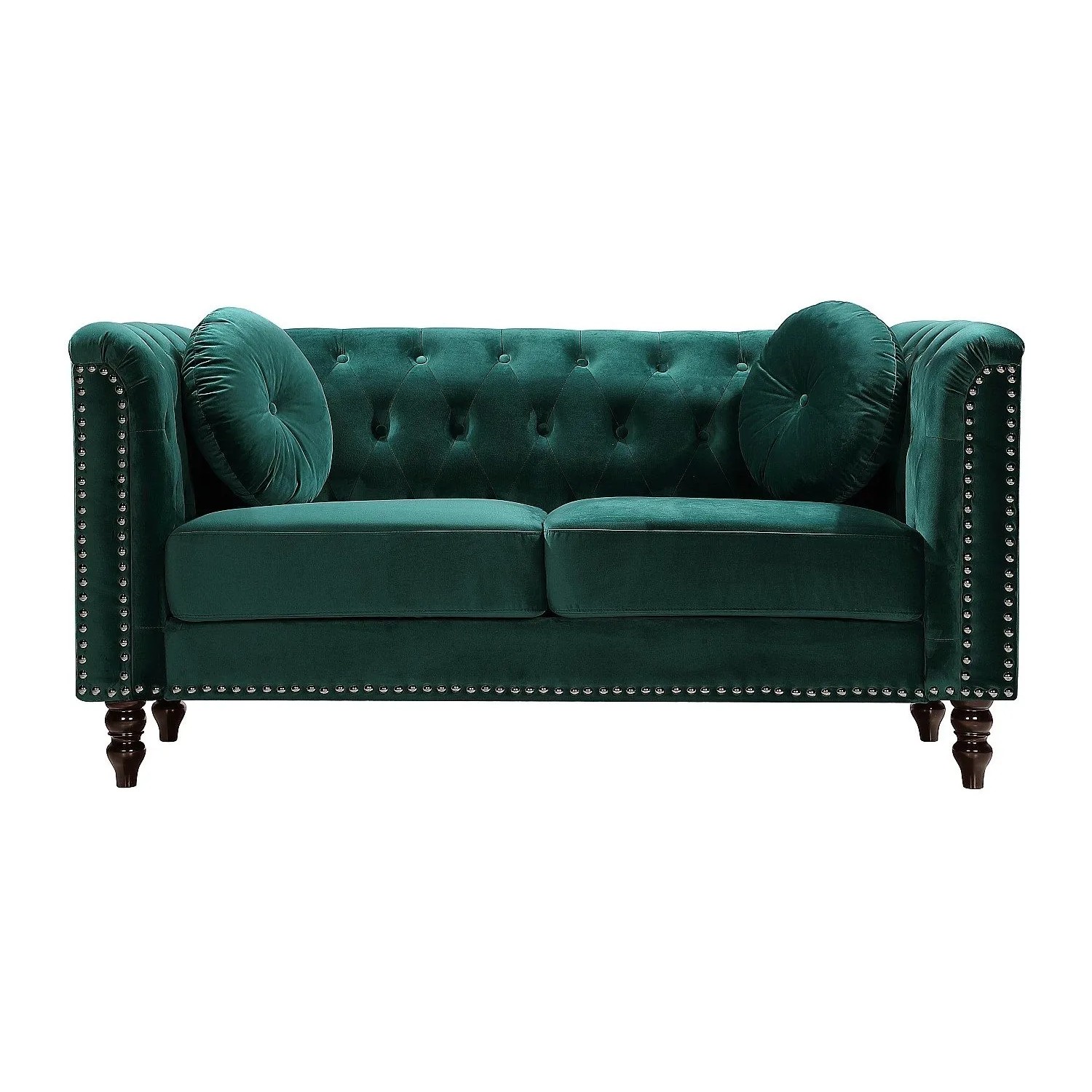 Vente-unique Sofa Ohne Schlafmöglichkeit Turner Smaragdgrün 163 cm