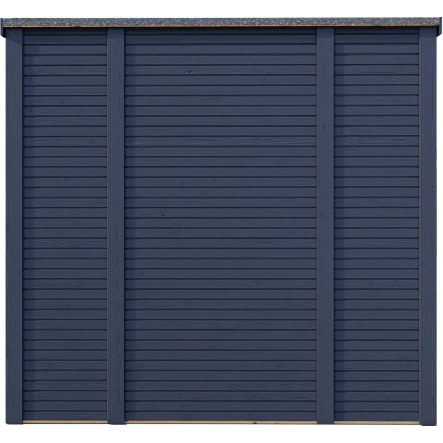 Anthrazitfarbenes Bertilo Gartenhaus Woodline Pent aus Holz (234x226cm).