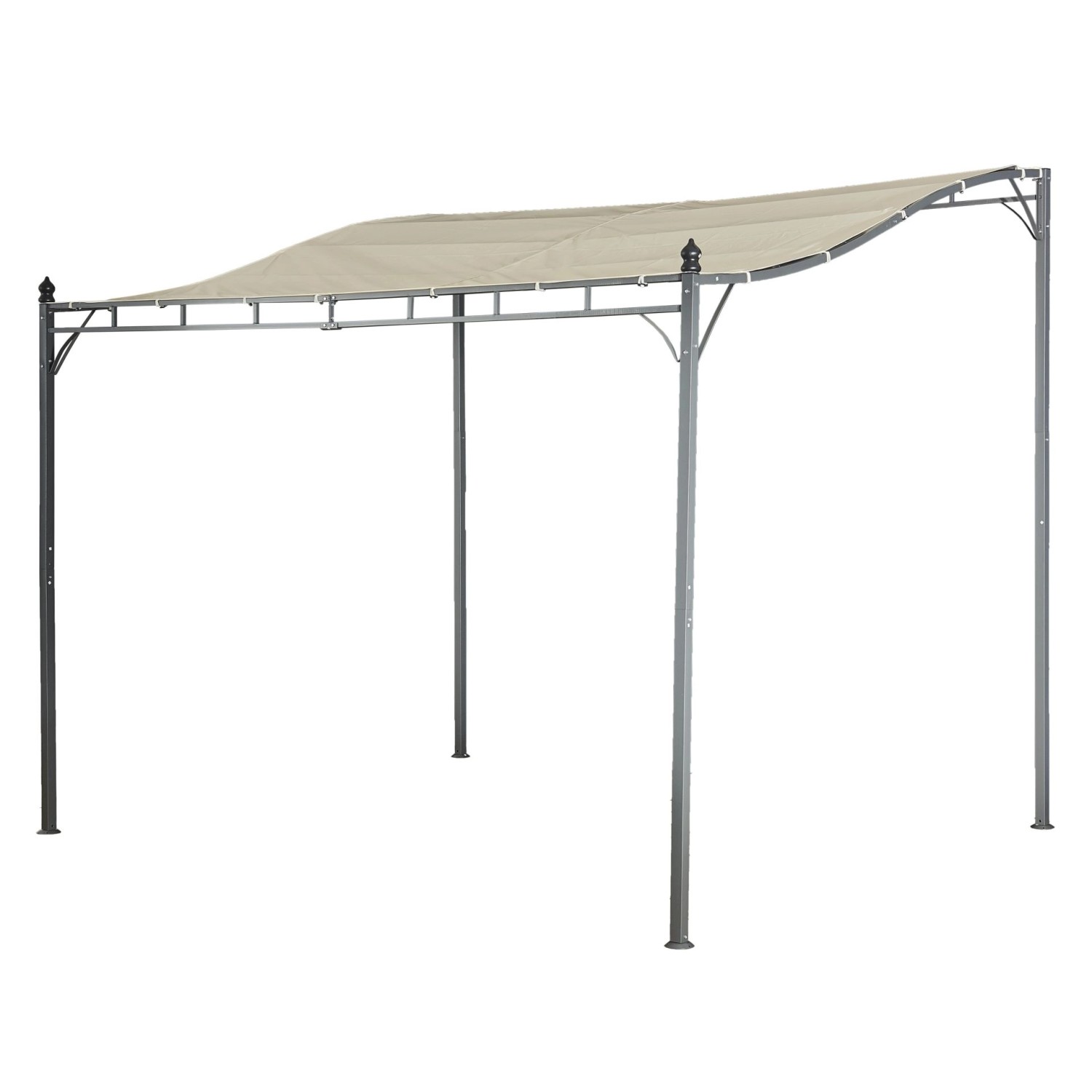 Jet-Line Gartenanbau-Pavillon Lagos aus Alu mit Überdachung  2,5 x 3 Meter günstig online kaufen