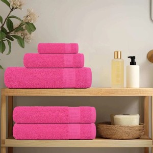 vidaXL Waschhandtücher 4 Stück FROGN Rosa 30x30 cm 100% Baumwolle 137041