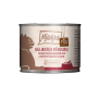 Mjamjam Katzen-Nassfutter Känguru, Dose mit Katzenmotiv und der Aufschrift "Delikates Känguru".