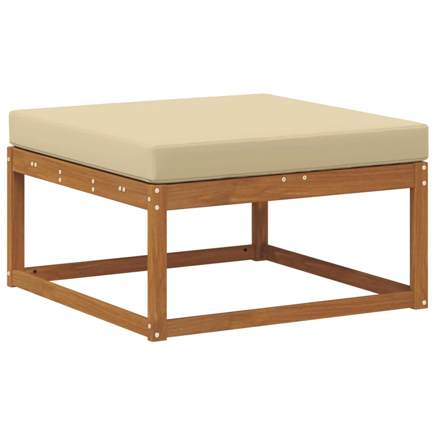 vidaXL Outdoor-Fußhocker Massivholz Akazie Natur 900530