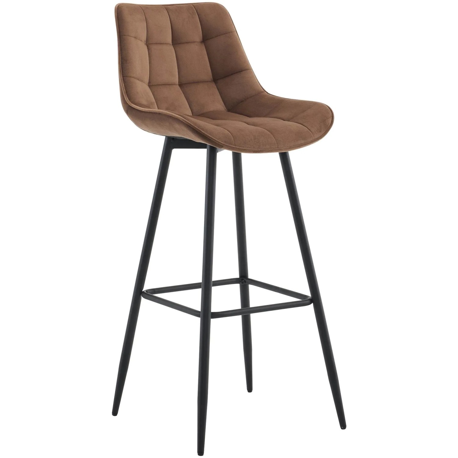 CLP Barhocker Dartford braun/Samt