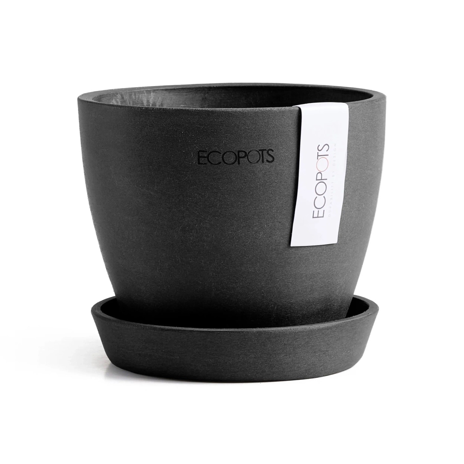 Ecopots Pflanztopf Antwerp Mini Dunkelgrau 11,5 cm x 10,1 cm günstig online kaufen