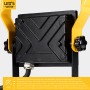 LED's Work Arbeitsleuchte (20W) Detail: Schwarzes Gehäuse mit gelbem Tragegestell.