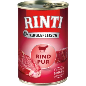 Rinti Hunde-Nassfutter Singlefleisch Rind 400 g