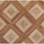 Primaflor PVC Bodenbelag Oakland Versailles Eiche Natur, braune Holzoptik mit Rautenmuster.
