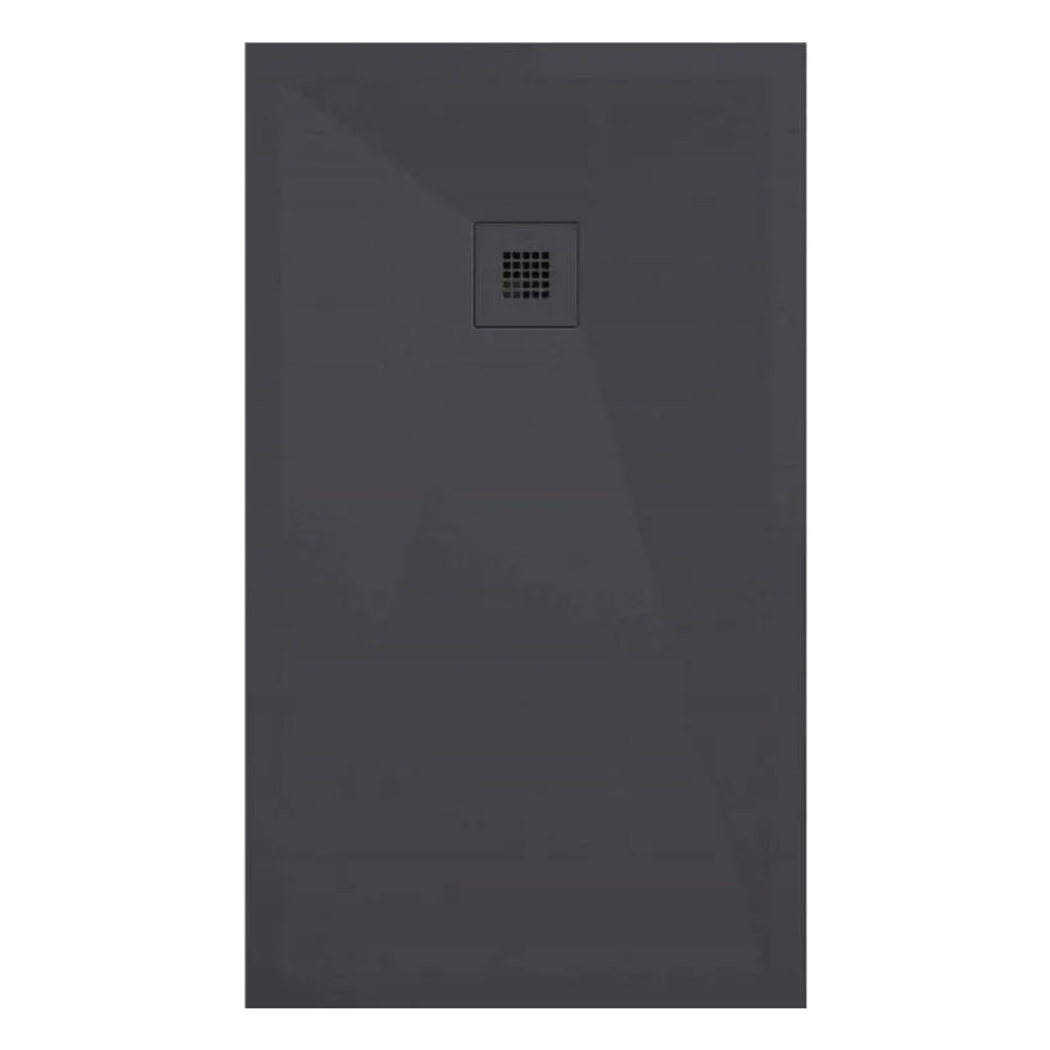 Mirlo Mineralguss Duschwanne Extra Flach Onda  Anthrazit 90x90cm