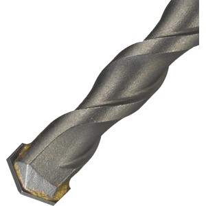 Grauer LUX Hammerbohrer SDS-Plus, 10 mm, mit Wendel für Beton und Mauerwerk.