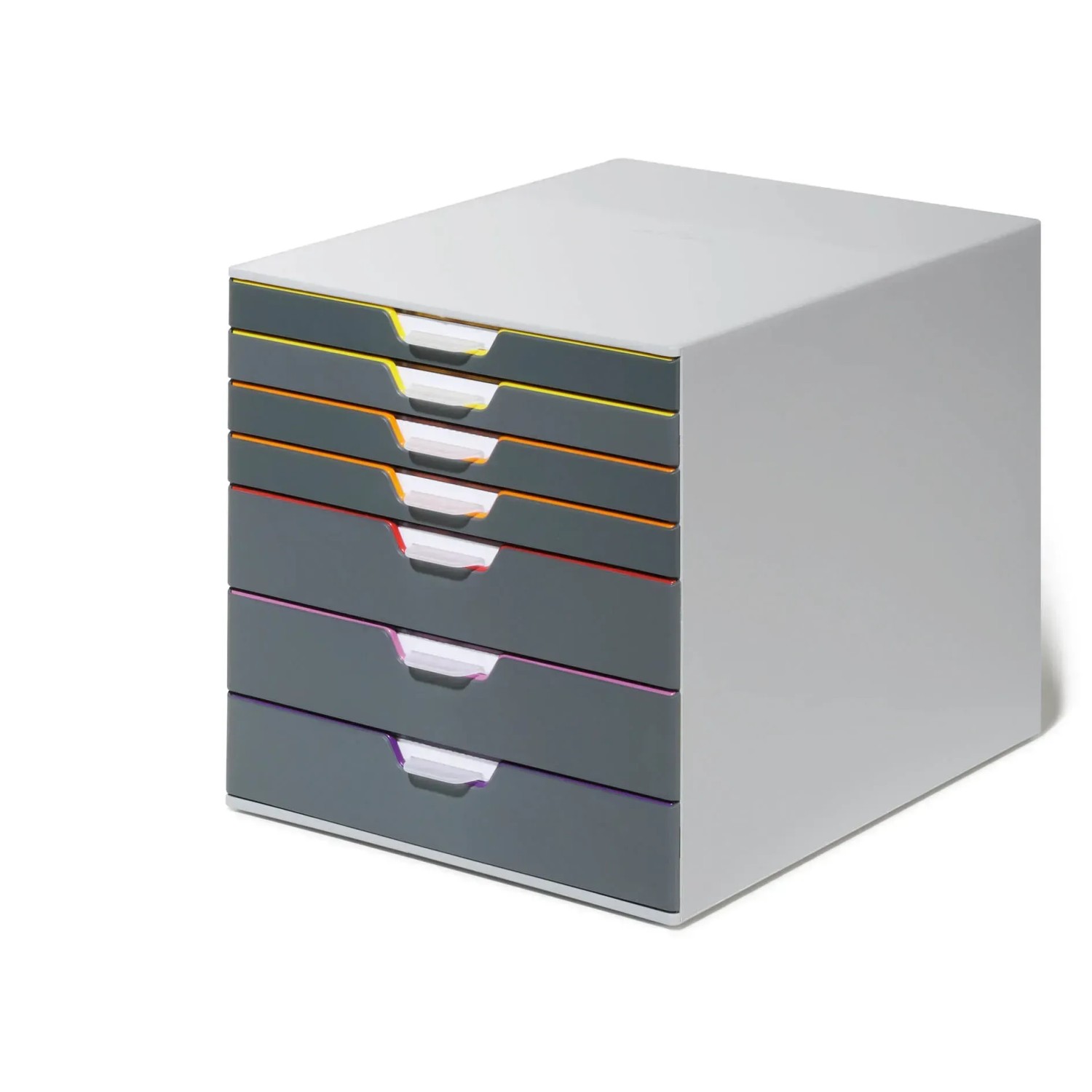 Durable Schubladenbox A4 Varicolor mit 7 Fächern in Mehrfarbig zur Aufbewahrung und Ordnung.