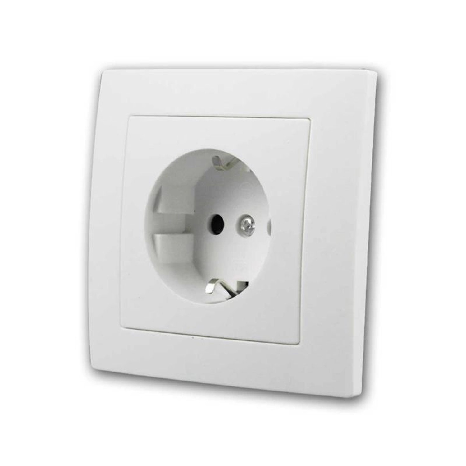 McPower 40x FLAIR Steckdose Weiß 250V16AUP Klemmansch günstig online kaufen