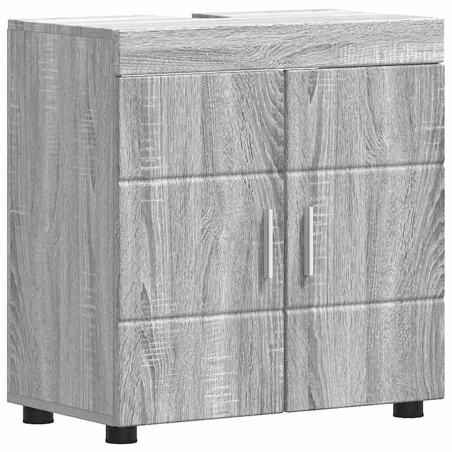 vidaXL Badezimmerschrank-Set TULUM Graues Sonoma 60 x 34 x 63 cm 880327
