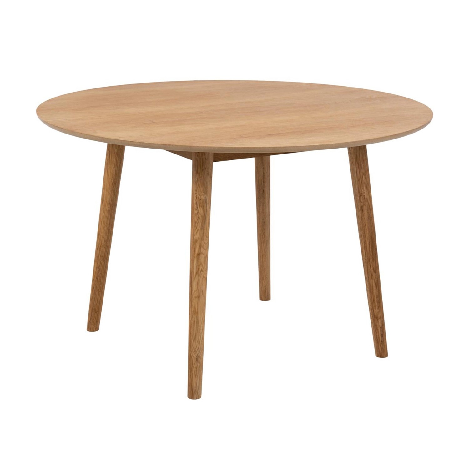 ebuy24 Esstisch Naya Ø120 cm Massivholz Eiche und Eichenfurnier Geölt günstig online kaufen
